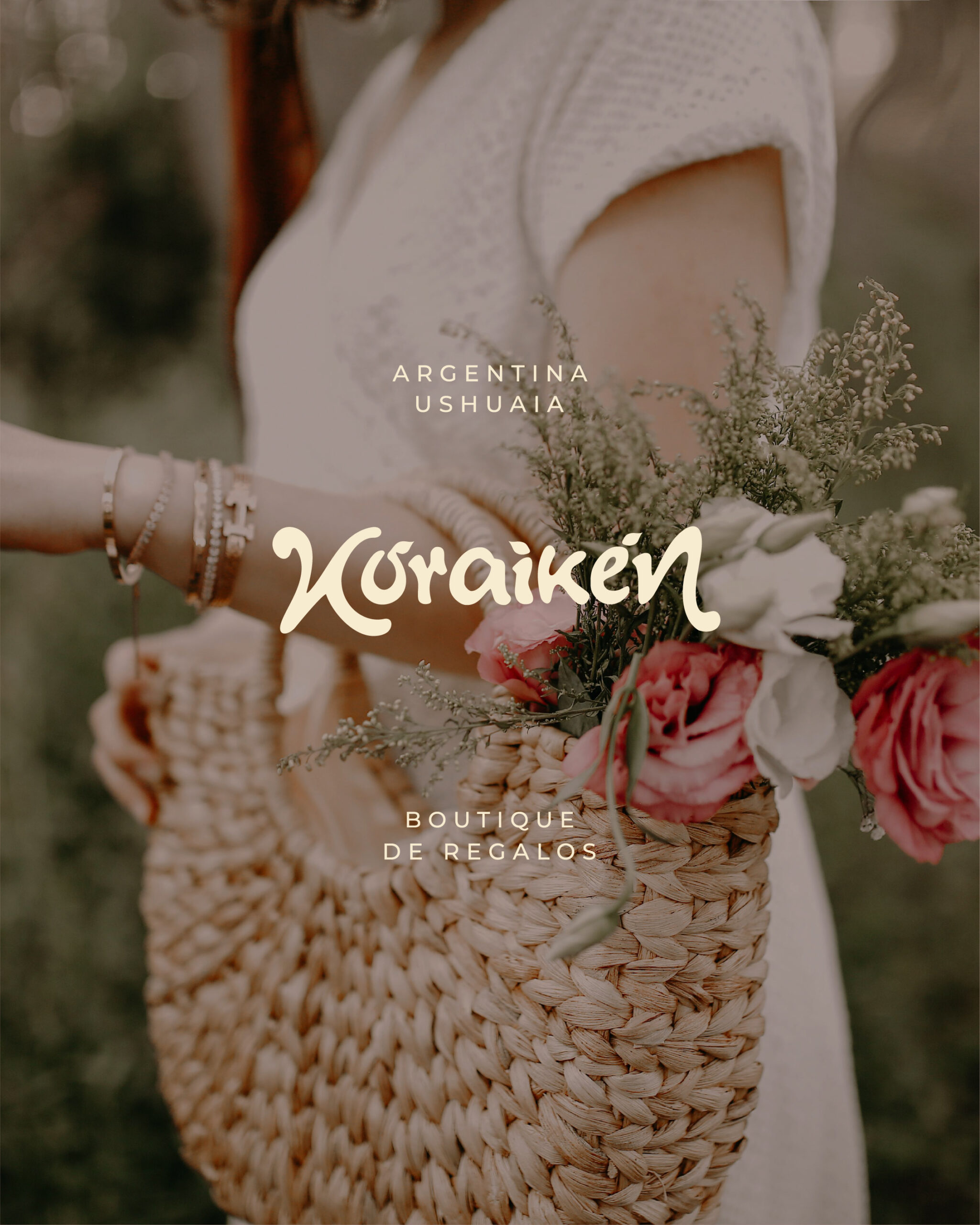Feminine & soft visual identity for Koraiken Boutique in Patagonia